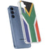 South Africa Flag Distressed Galaxy A35 5G Clear Case